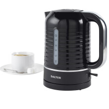 Salter EK5572BLK Oscuro Kettle - 1.7 Litre Capacity 360? Swivel Base, Boil Dry Sensor, Auto Shut Off, Limescale Filter, LED Illumination, Colour