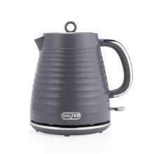 Salter EK5742GRY Rapid Boil Kettle ? 1.7L, Electric Cordless, 360? Swivel Base, Water Level Indicator, Removable Filter, Textured Design, Cord