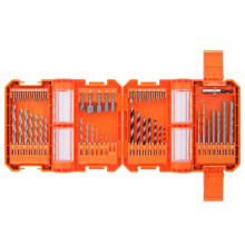 Drill Bit Set 51-Pieces Combination Multi Purpose Kit Includes HSS Drill Bits Wood Drill Bits Masonry Drill Bits Screwdriver Bits Nut Drivers Magnetic