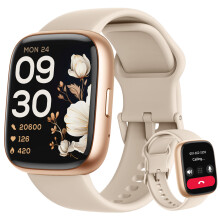 Smart Watch, Alexa Built-in, Answer/Make Calls Smart Watch Women Men, 1.83''Smartwatch IP68 Waterproof Sports Watch, Heart Rate SpO2 Sleep Stress