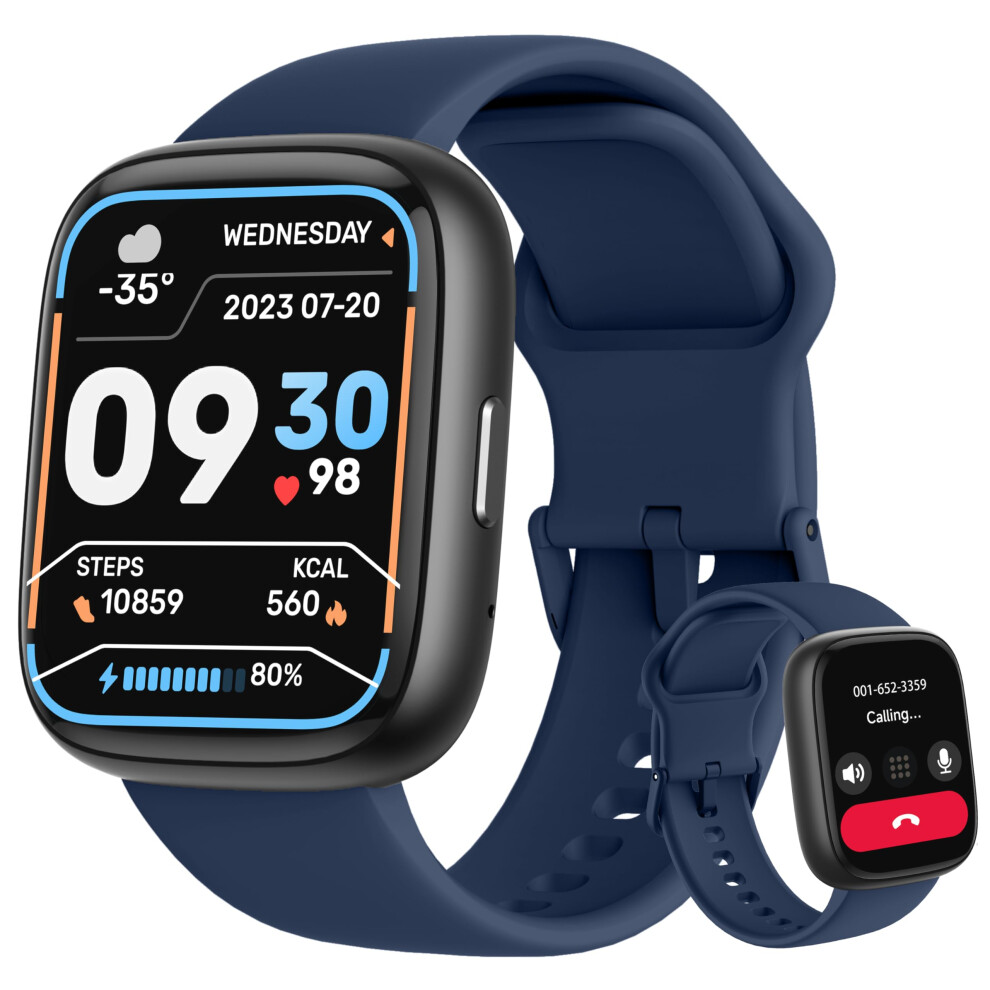 Smart Watch, Alexa Built-In, Answer/Make Calls Smart Watch Women Men, 1.83''Smartwatch Ip68 Waterproof Sports Watch, Heart Rate Spo2 Sleep Stress 6973193862202