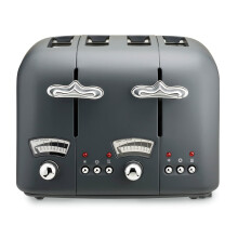 De'Longhi Argento Silva CT04.GY, 4 Slice Toaster Grey