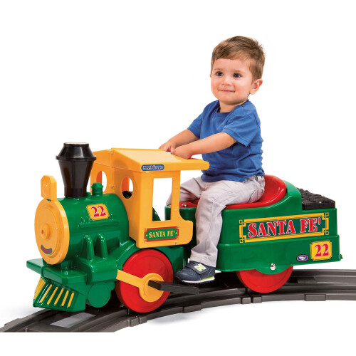 Peg Perego Peg Perego IGED1071 Santa Fe Train, Green & Yellow, Medium 1