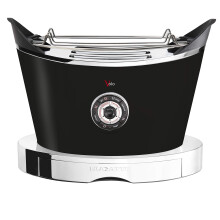 BUGATTI, Volo, Electric Toaster, 4 Functions, 6 Toasting Levels, Innovative Design, Stainless Steel Body, Power 930 W, Pliers/Sandwich Cages not