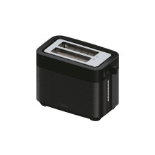 Haier I-Master Series 5 Toaster, Stainless Steel, 2 Slices with Extra Deep Slots, Lifting Handle to Prevent Burns, Dust Lid, 7 Browning Levels [Black]