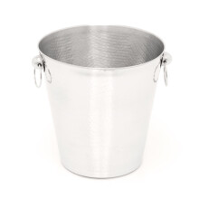 Hammered Stainless Steel Champagne Bucket With Handles | Wine Cooler