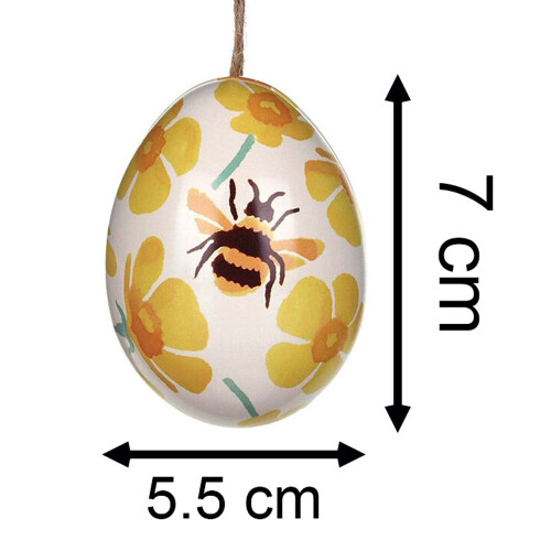 Carousel Emma Bridgewater - Hanging Mini Egg-Shaped Tin | Small Tin Egg - Easter Gifts 2