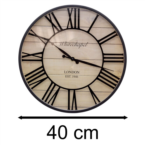 Carousel Vintage Style Wall Clock | London Whitechapel Antique Effect Wall Mounted Clock 2