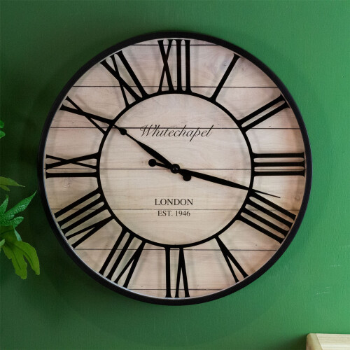 Carousel Vintage Style Wall Clock | London Whitechapel Antique Effect Wall Mounted Clock 1