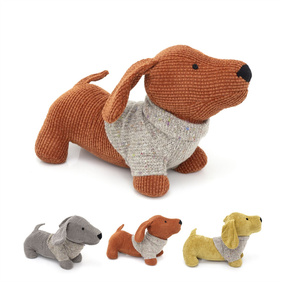 Carousel Dachshund Doorstop Dog Door Stop | Sausage Dog With Jumper Animal Doorstop