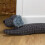 Carousel Herringbone Dachshund Draught Excluder Fabric Sausage Dog Draft Excluder - Black 2