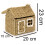 Carousel Charming House-Shaped Wicker Storage Basket | Home Storage Solution - 20x36cm 3