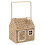 Carousel Charming House-Shaped Wicker Storage Basket | Home Storage Solution - 20x36cm 1