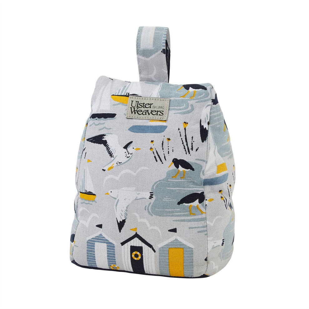 Seashore Fabric Doorstop | Nautical Beach Hut Door Stop Coastal Decor - 20cm