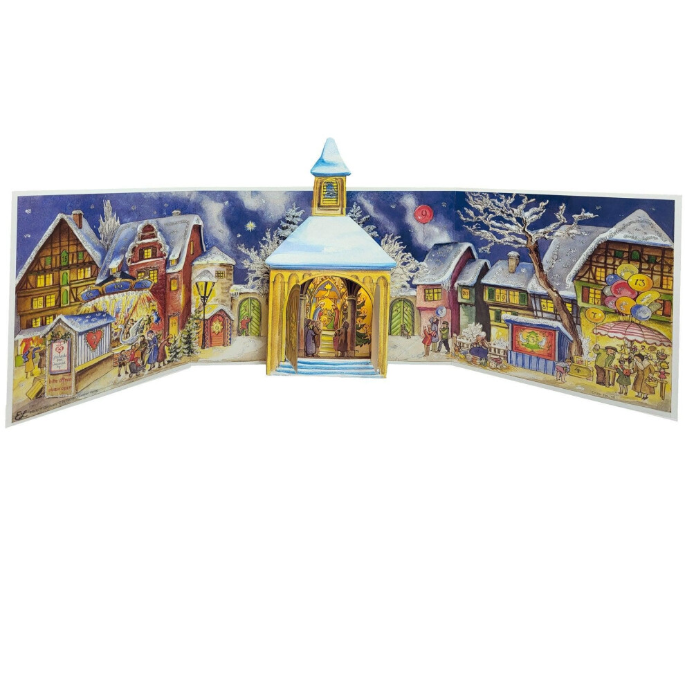 The Chapel Square Christmas Advent Calendar | 3D Pop-Up Advent Calendar