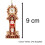 Carousel Clock with Nutcracker Christmas Bauble | Resin Christmas Tree Ornament - 9cm 4