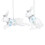 Carousel White Hare Christmas Tree Bauble | Resin Rabbit Christmas Tree Ornament - 10cm 1