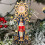 Carousel Clock with Nutcracker Christmas Bauble | Resin Christmas Tree Ornament - 9cm 9