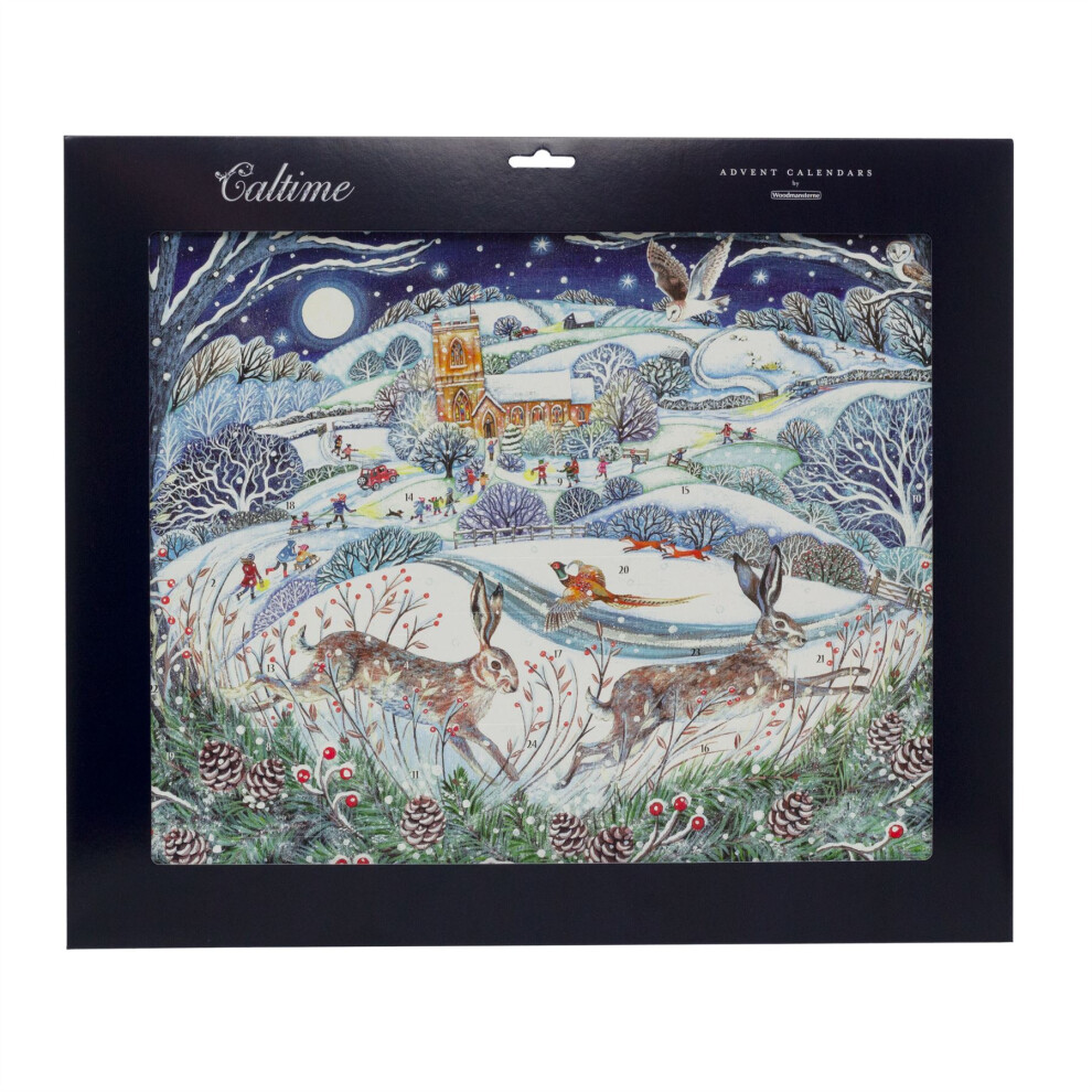 Winters Night Christmas Advent Calendar | Animal Picture Advent Calendar 46x37cm