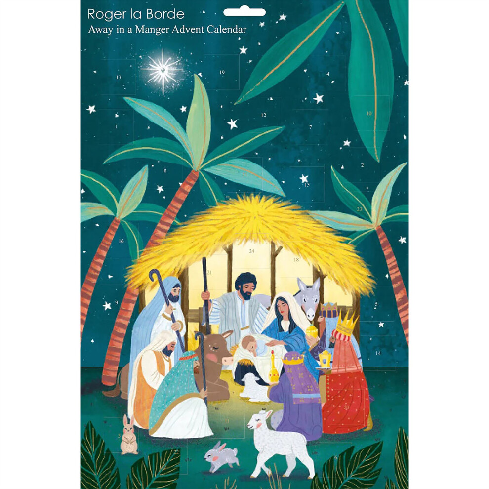 Carousel Away In A Manger Christmas Advent Calendar | Religious Nativity Advent Calendar