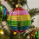 Carousel Large Rainbow Christmas Bauble | Multicoloured Christmas Tree Ornament - 10cm 4