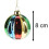 Carousel Multicoloured Rainbow Christmas Bauble | Christmas Tree Hanging Ornament - 8cm 3