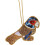 Carousel Christmas Tree Beaded Parrot Bauble | Christmas Tree Hanging Ornament - 10cm 1