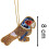 Carousel Christmas Tree Beaded Parrot Bauble | Christmas Tree Hanging Ornament - 10cm 3