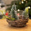 Carousel Christmas Tree Tealight Candle Holder | Pinecone & Toadstool Centrepiece - 12cm 8