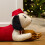 Carousel Christmas Dog Draught Excluder | Boucle Fabric Dog Draft Cushion for Doors 85cm 4