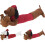 Carousel Christmas Dog Draught Excluder | Boucle Fabric Dog Draft Cushion for Doors 85cm 1