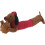 Carousel Christmas Dog Draught Excluder | Boucle Fabric Dog Draft Cushion for Doors 85cm 7