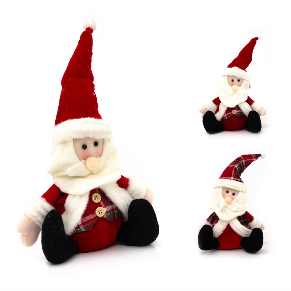 Carousel Santa Claus Christmas Doorstop | Novelty Father Christmas Fabric Door Stop 23Cm