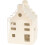 Carousel 10cm White Ceramic LED Christmas House | Light-Up Ornament | Design Varies 3