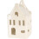 Carousel 10cm White Ceramic LED Christmas House | Light-Up Ornament | Design Varies 8