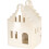 Carousel 10cm White Ceramic LED Christmas House | Light-Up Ornament | Design Varies 6
