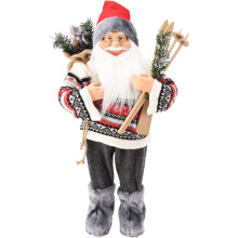 Large Nordic Santa Claus Figurine | Standing Father Christmas Ornament - 60cm