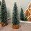 Carousel Medium Snowy Green Bottle Brush Christmas Tree | Snow-Flocked Pine Tree - 25cm 2