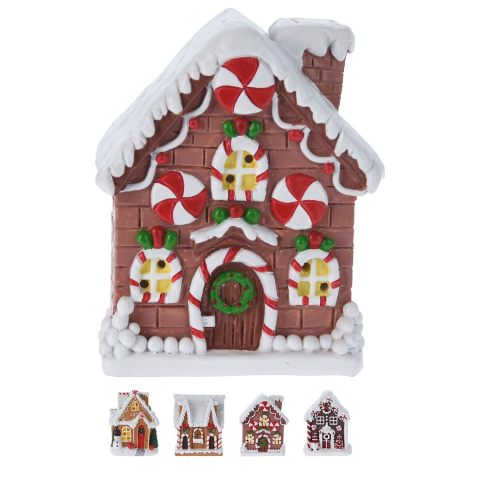 Carousel Gingerbread Led Christmas House | Christmas Village Festive -Up House 10Cm Light