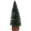 Carousel Medium Snowy Green Bottle Brush Christmas Tree | Snow-Flocked Pine Tree - 25cm 1