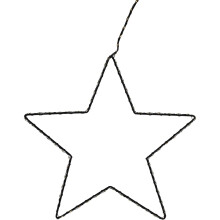 Medium Silhouette LED Christmas Star | 77 LED Star Light Window Decoration 28cm