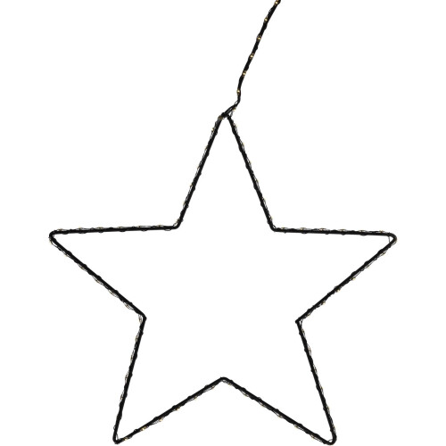 Carousel Medium Silhouette LED Christmas Star | 77 LED Star Light Window Decoration 28cm