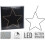 Carousel Medium Silhouette LED Christmas Star | 77 LED Star Light Window Decoration 28cm 5