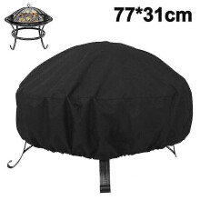 Waterproof Bbq Barbeque Grill Dust Cover Protection Outdoor Round Heavy Duty Gas Stove Cover Uv Bbq Anti Dust