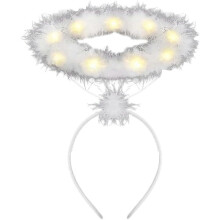 Light Up Angel  Headband  White Black  Headband Angel  Headband for Christmas Angel Costumes  White with  Light