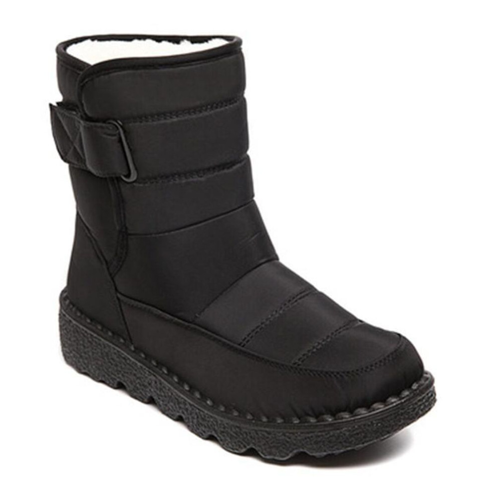 (cool black, 42) Winter Warm Cotton Shoes Outdoor Waterproof Non-slip Women&apos;s Boots