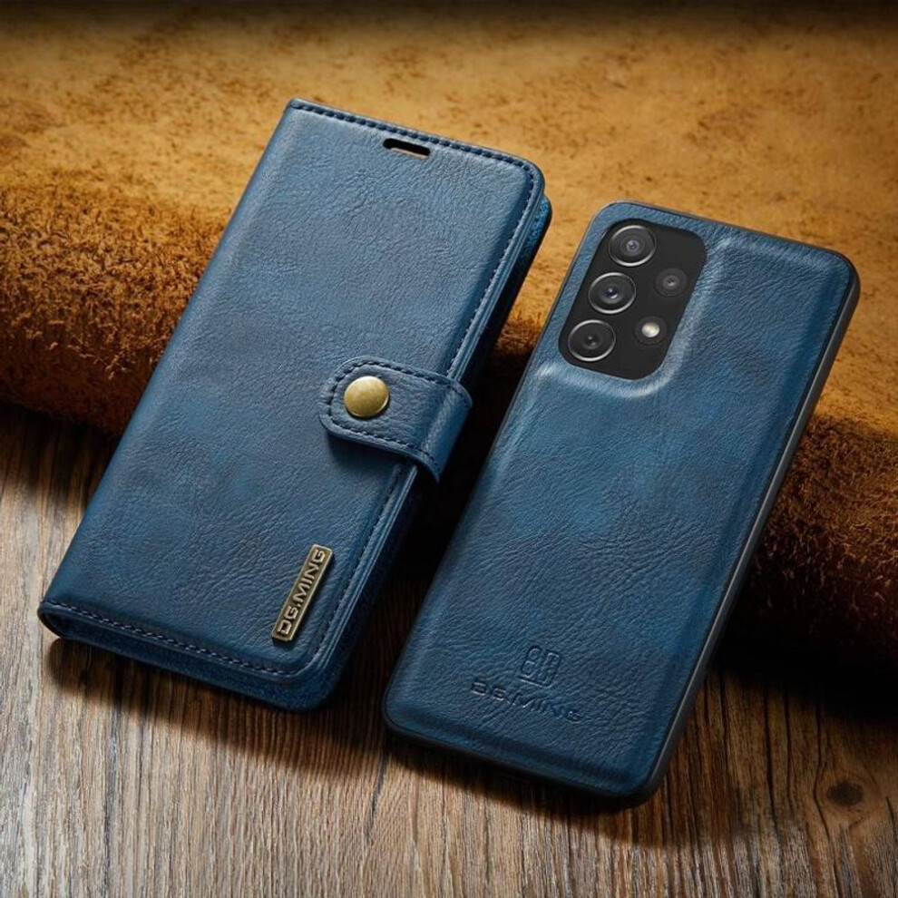 (, Oneplus 11) Business Genuine Leather Wallet Case For Iphone 13 12 11 Card Holder Strong Magnetic Flip Cover For Samsung S22 S21 S20 S10 A33 A53 Blue 6902774203639