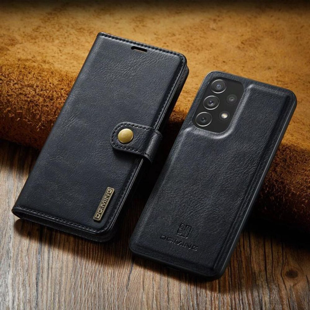 (, Oneplus 9 Rt) Business Genuine Leather Wallet Case For Iphone 13 12 11 Card Holder Strong Magnetic Flip Cover For Samsung S22 S21 S20 S10 A33 Black 6902782609409