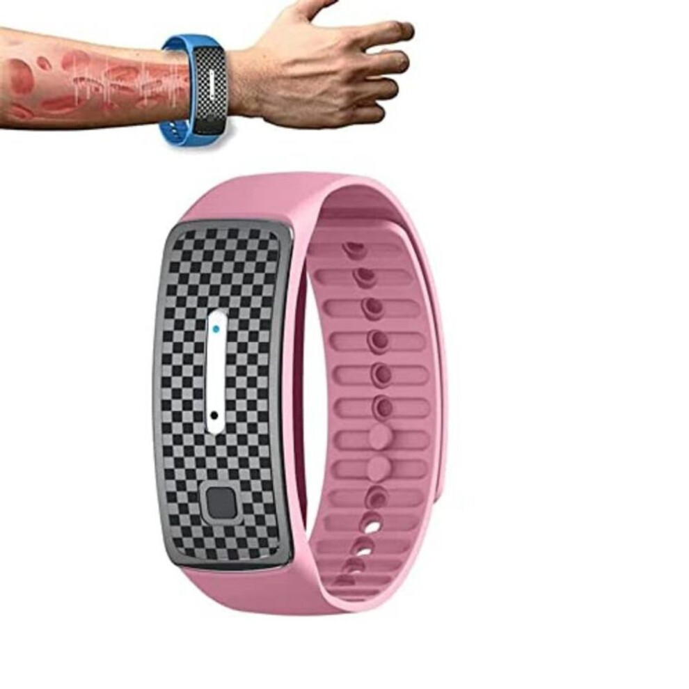 (pink) Ultrasonic Body, Ultrasonic Body Shape Wristband Pro, Magnetic Bracelet For All Men And Women