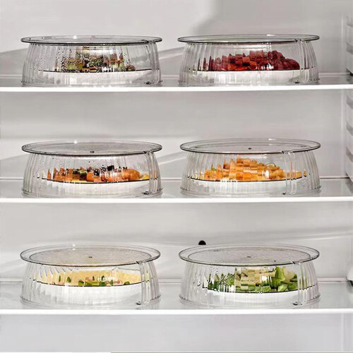 Tall Microwave Glass Plate Cover Splatter Guard Lid with Handle for Heating Pasta Warming Leftovers 1
